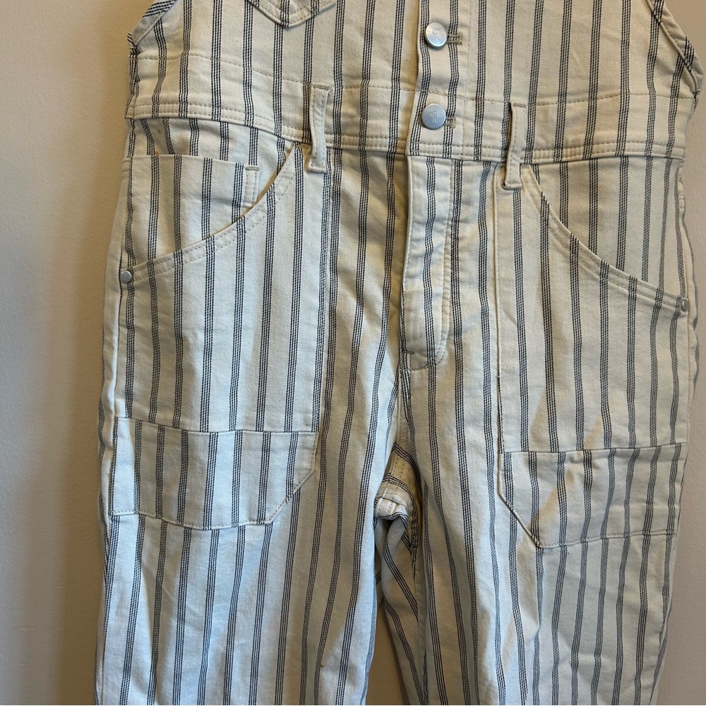 Pilcro Railroad Stripe Overalls - Picture 6 of 11
